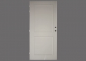 Leistenausführung, LR-101, Oberfläche BIE 888, Farbe der Bänder RAL9003, zweifarbige Ausführung der Tür