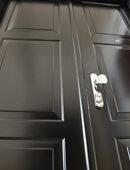 ADLO Sicherheits-Doppelflügeltür TEDUO, Kassettendesign, Oberfläche Color, Abmessung der Tür 160/205 cm